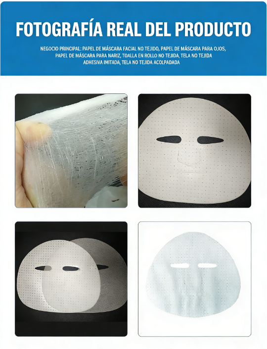 Mascarilla desechable de tela de seda 384: fibra de cobre y amonio, ligera, invisible, adhesiva, transparente y elástica.