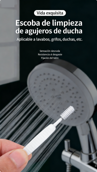 Shower head cleaning brush, pipe unclogging tool, gap-blocking prevention cleaning brush, household shower unclogging device