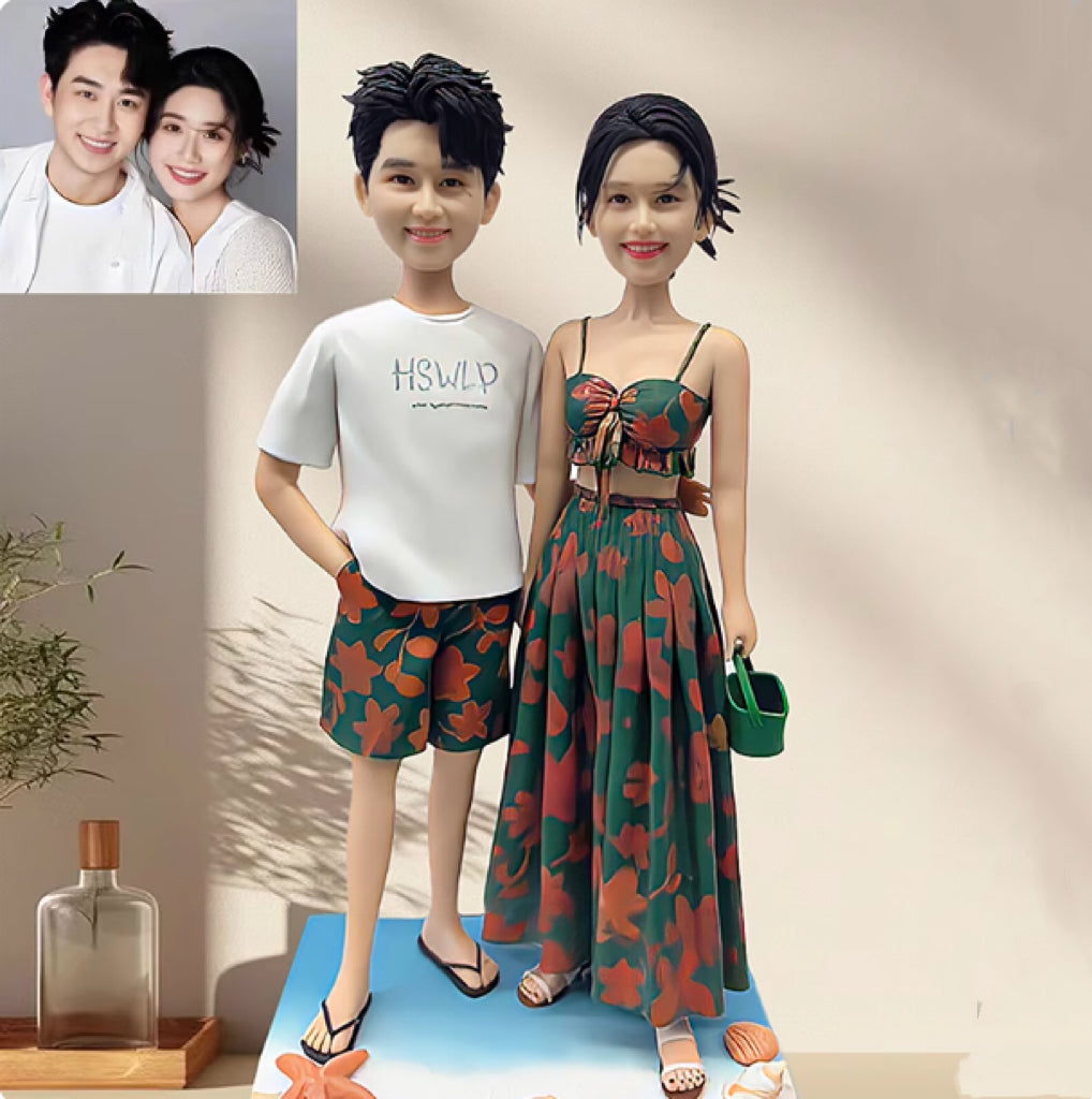 Custom Handmade Clay Figurine – Personalized Mini Sculpture from Photo