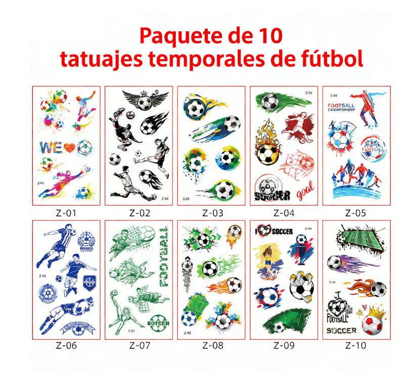 Pegatinas de tatude de fútbol de los nuevos niños transfronterizos pegatde actividad del Club de fans de la copa mundial de Europa impermeimperme.