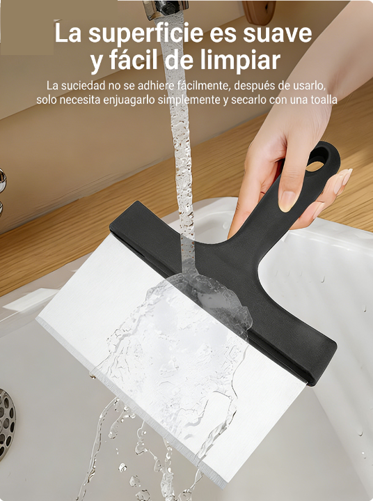 Espátula de limpieza de barbacoa de acero inoxidable, almohadilla de limpieza, piedra de limpieza, cepillo de limpieza, raspador de bandeja para hornear, juego de limpieza de placas de hierro