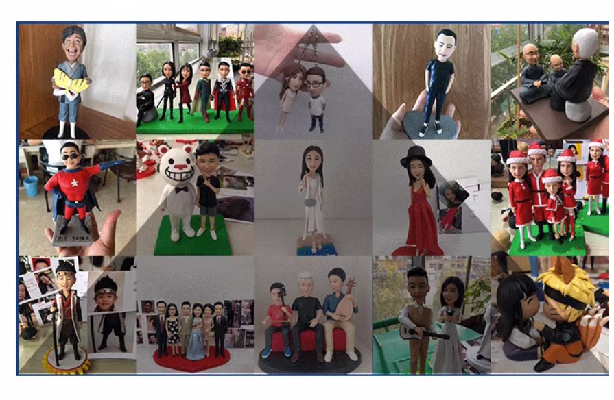 Custom Handmade Clay Figurine – Personalized Mini Sculpture from Photo