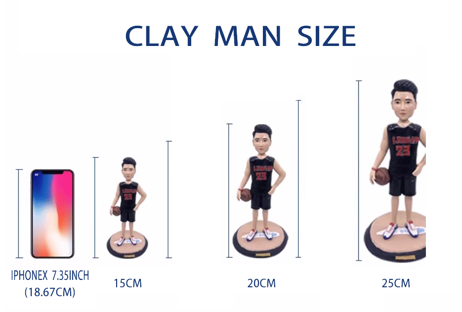 Custom Handmade Clay Figurine – Personalized Mini Sculpture from Photo