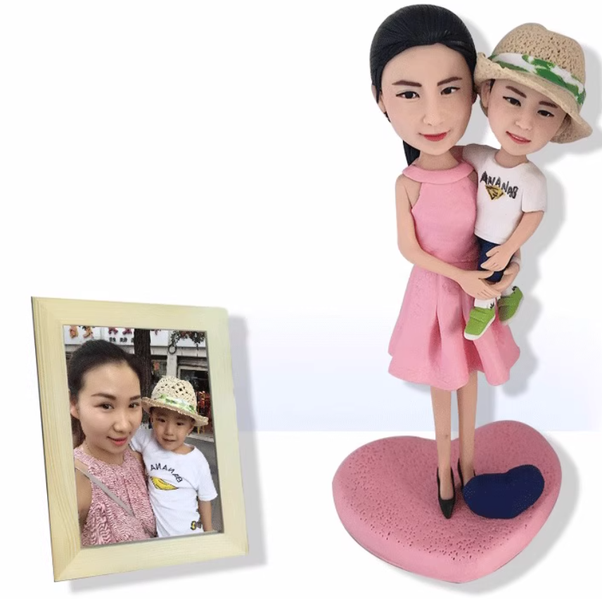 Custom Handmade Clay Figurine – Personalized Mini Sculpture from Photo