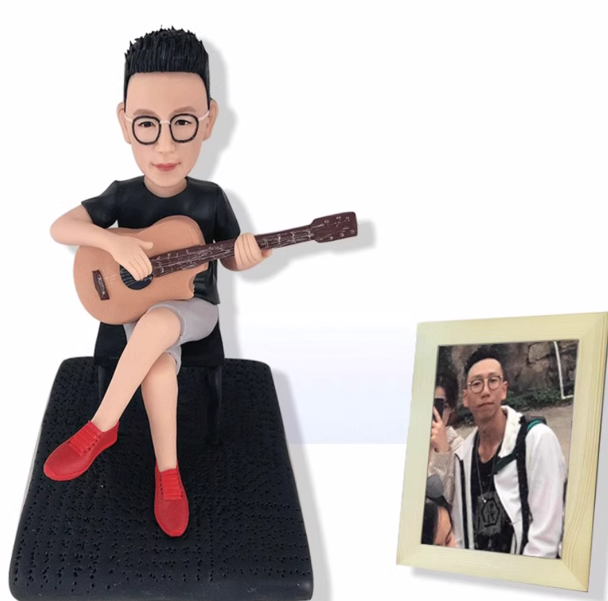 Custom Handmade Clay Figurine – Personalized Mini Sculpture from Photo