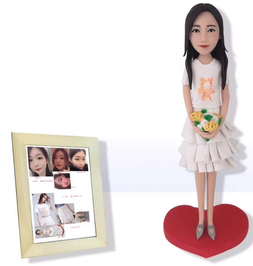 Custom Handmade Clay Figurine – Personalized Mini Sculpture from Photo