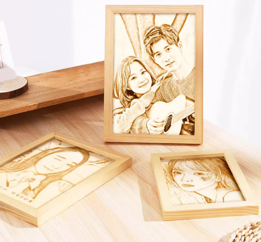 Photo to Wood Art – Hand-Carved Custom Portrait, Unique Personalized Gift
